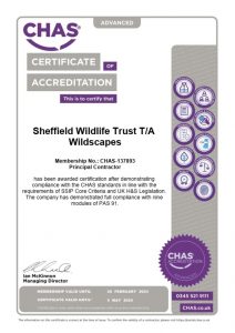 PAS 91 Advanced CHAS accreditation for Wildscapes